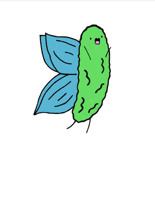 flying pickle sticker